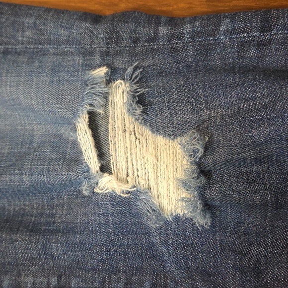 RICH & SKINNY BUTTON FLY DISTRESSED RIPPED JEANS RHINESTONE EMBELLESHMENTS 29 - Picture 3 of 11